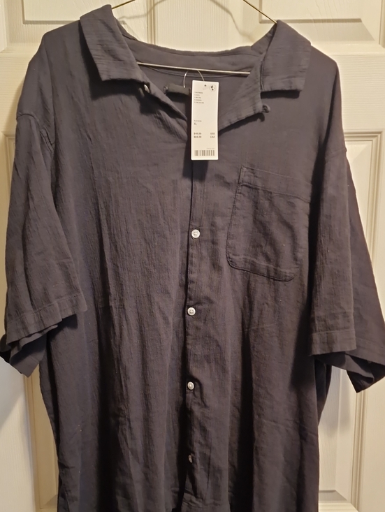 Urban Outfitters Other - Urban Outfitters Men's Short-Sleeve Button-Up Shirt - Dark Navy